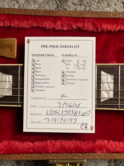 Gibson Japan Exclusive Les Paul Standard 50s "Custom Shop Top" in Heritage Cherry Sunburst 219150145