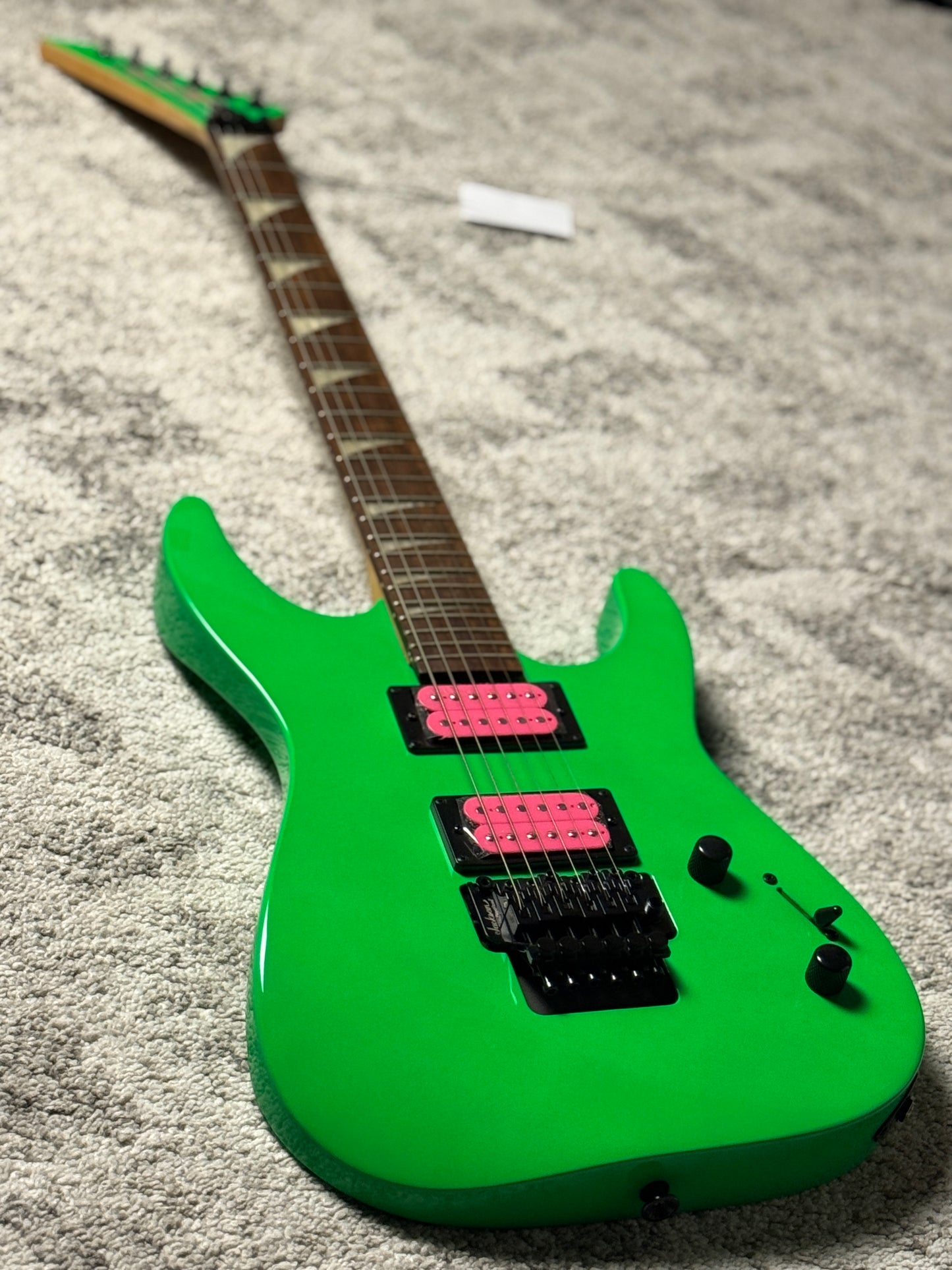 Jackson FSR X Series Dinky DK2XR HH with Laurel FB in Neon Green ISJ2210483 (USED)