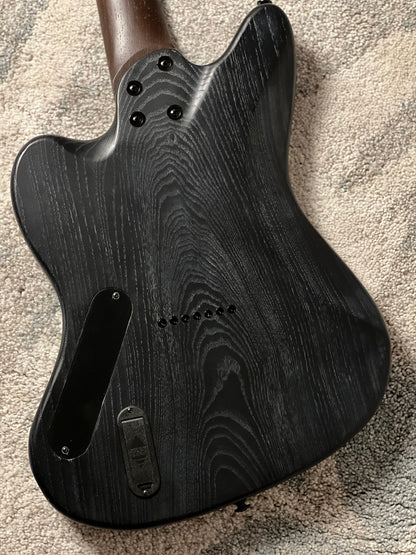 Soloking MJM-7 Custom Baritone HH with Fishman Fluence and Wenge Neck in Driftwood Black