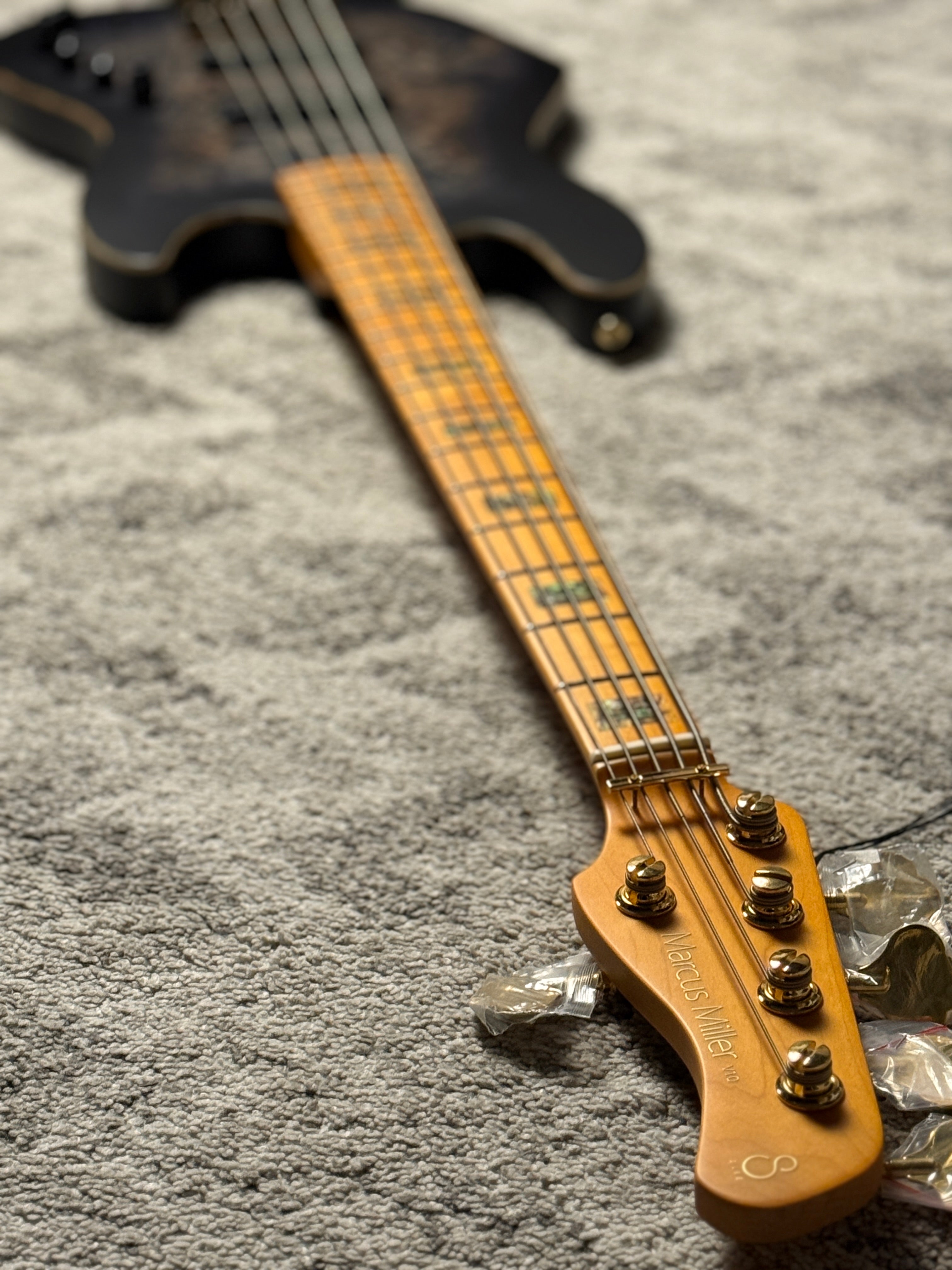 Sire Marcus Miller V10 5 String Bass Guitar in Trans Black Satin