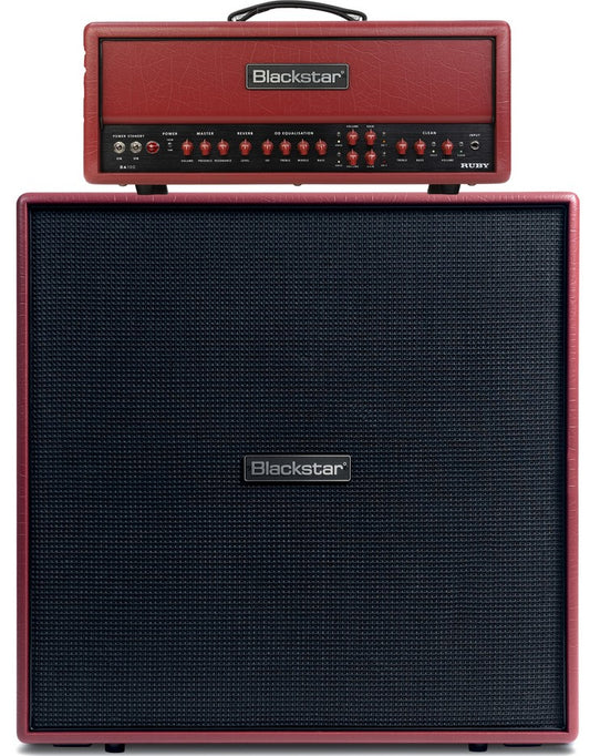 Blackstar HT Stage 100 DA100 Head in Ruby + Blackstar DA412B Cab Doug Aldrich Signature