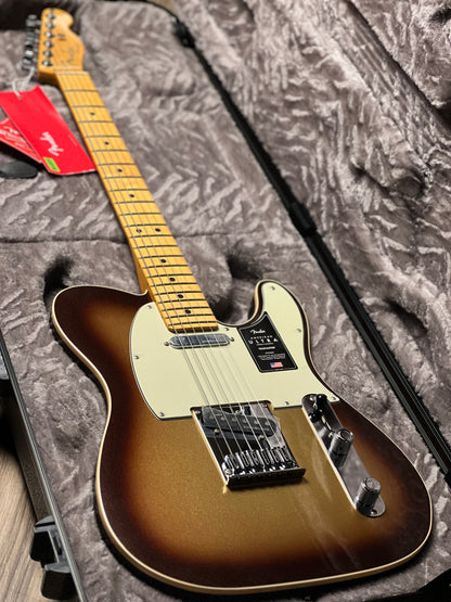 Fender American Ultra Telecaster พร้อม Maple FB สี Mocha Burst