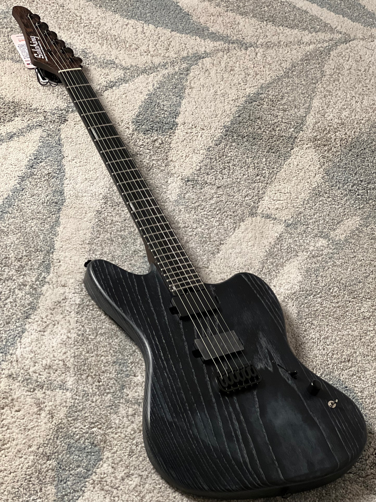 Soloking MJM-1 Custom HH with Wenge Neck in Driftwood Black
