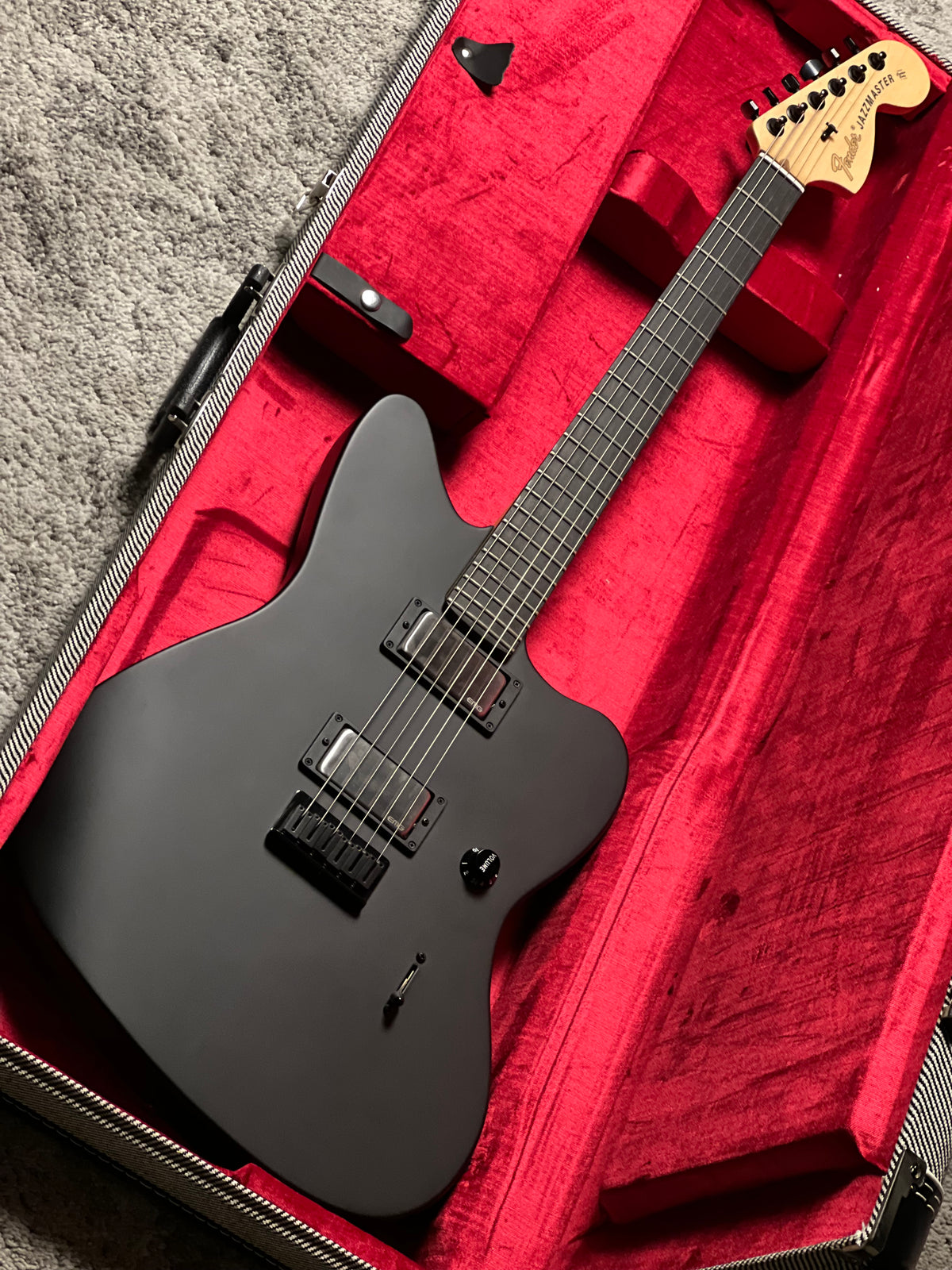 Fender Jim Root Jazzmaster - Flat Black with Ebony Fingerboard US23024212