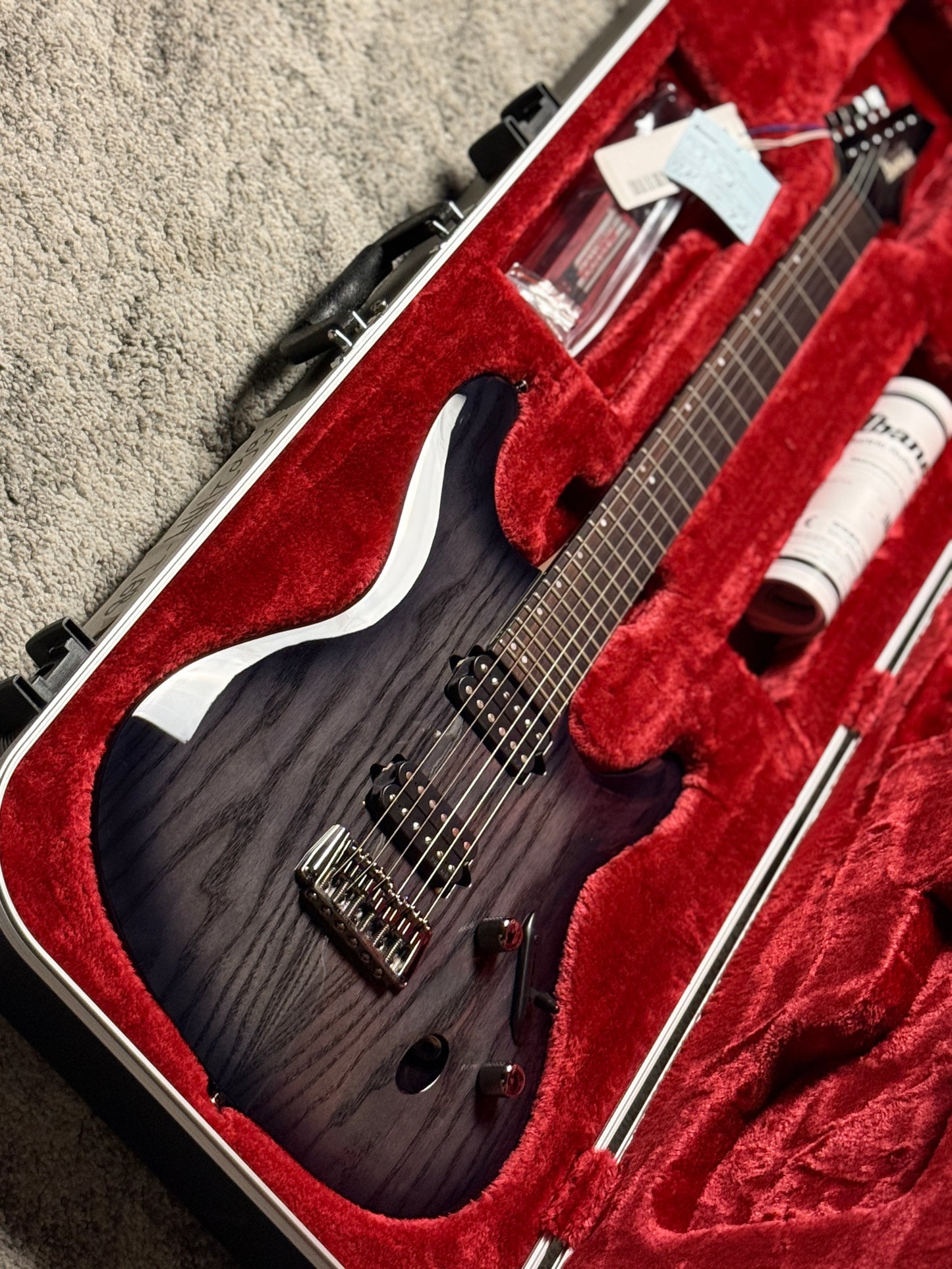 Ibanez S6621AH-TGB w/Case in Transparent Gray Burst F2534343