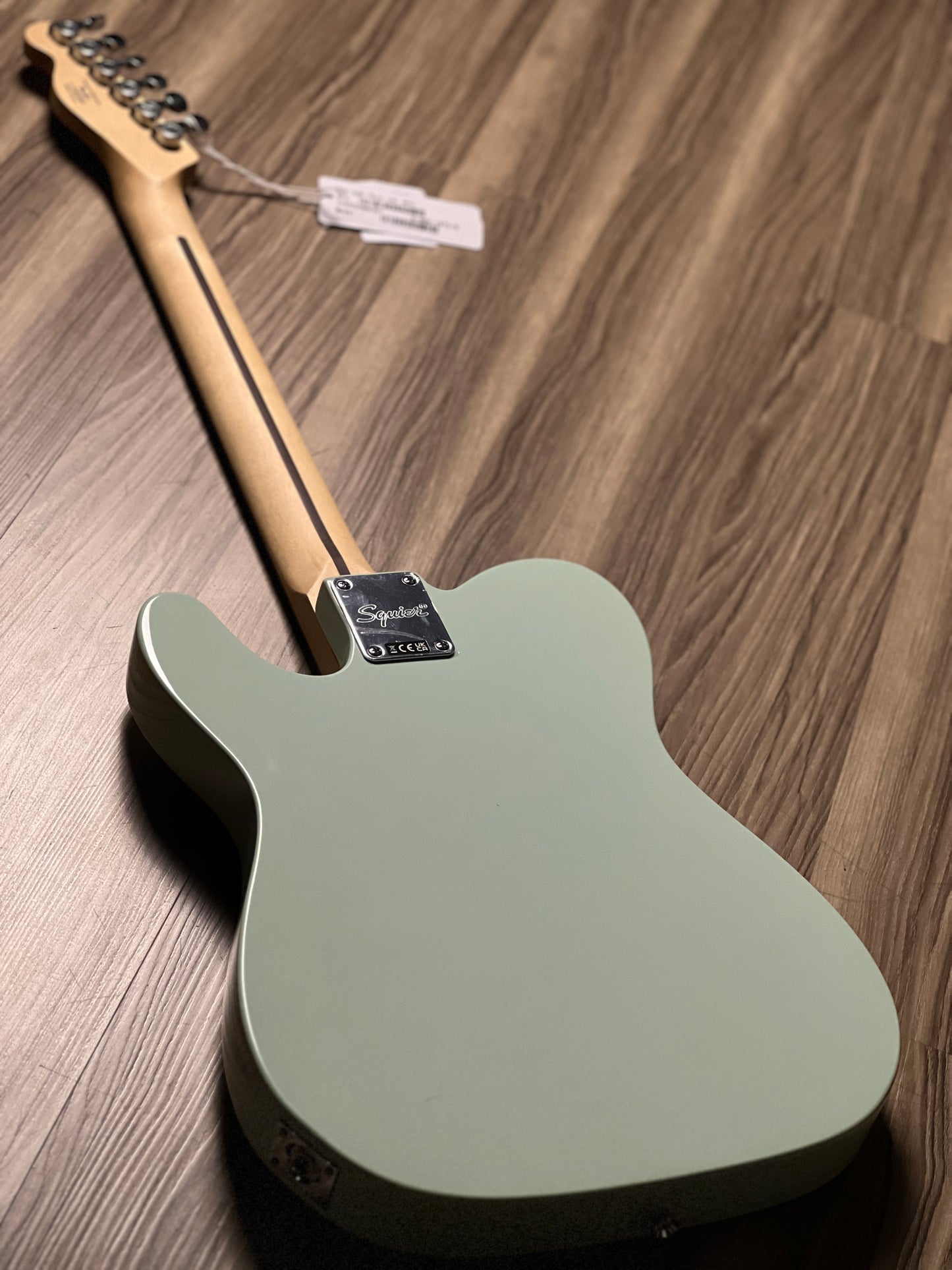 Squier FSR Sonic Telecaster with White Pickguard and Laurel FB in Surf Green