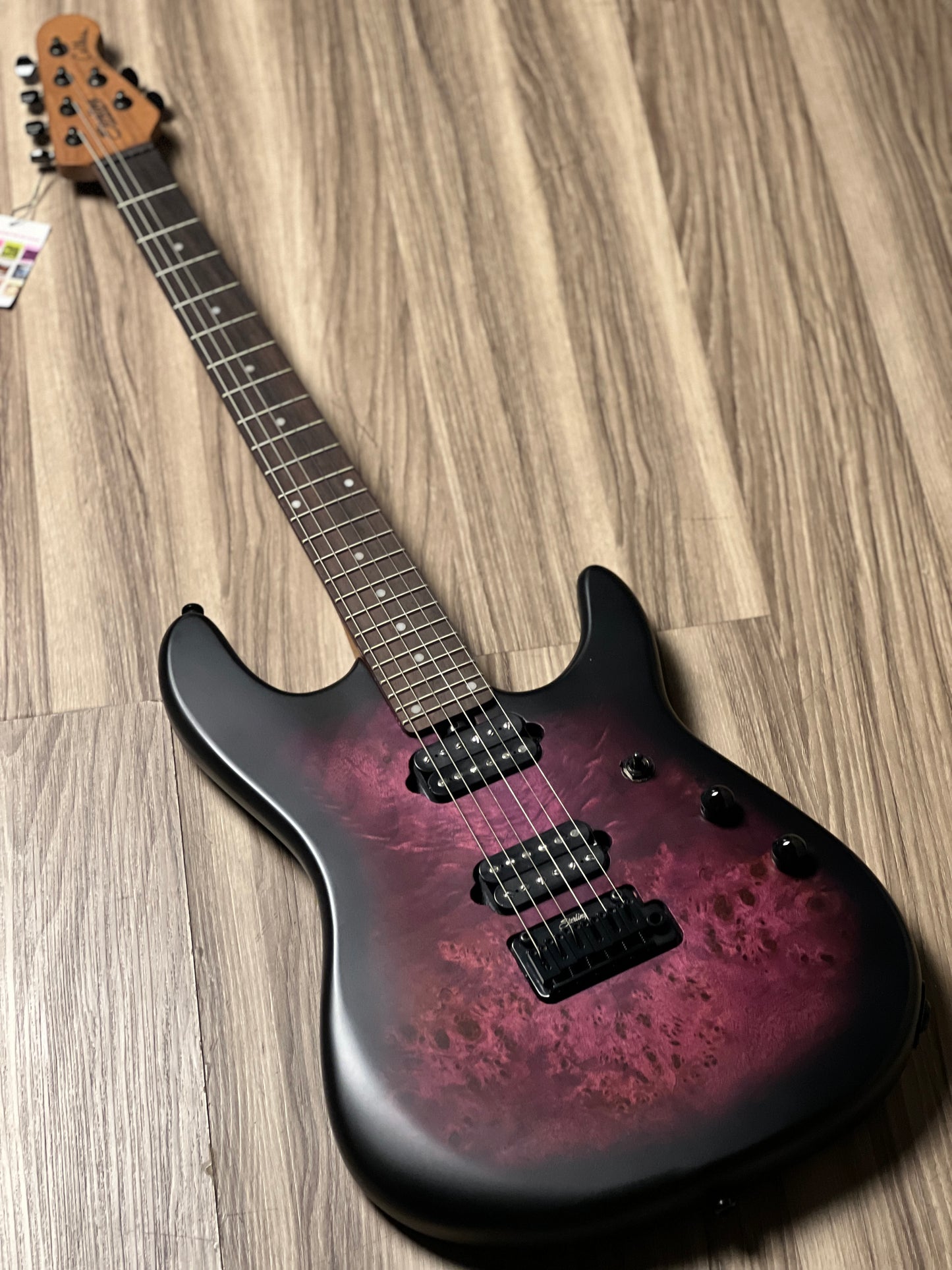 Sterling by Music Man Jason Richardson Cutlass Signature in Cosmic Purple Burst Satin