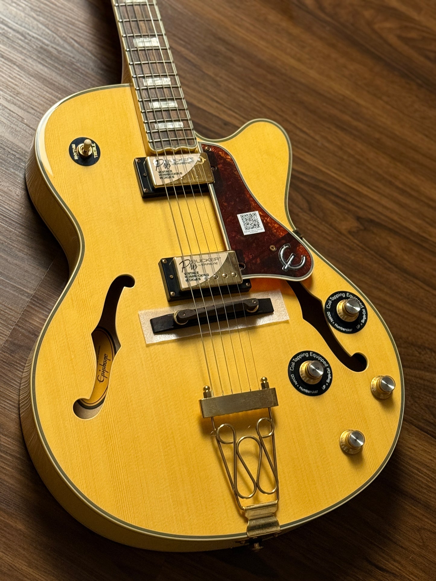Epiphone Joe Pass Emperor-II PRO - Natural with Flame Maple Side and Back