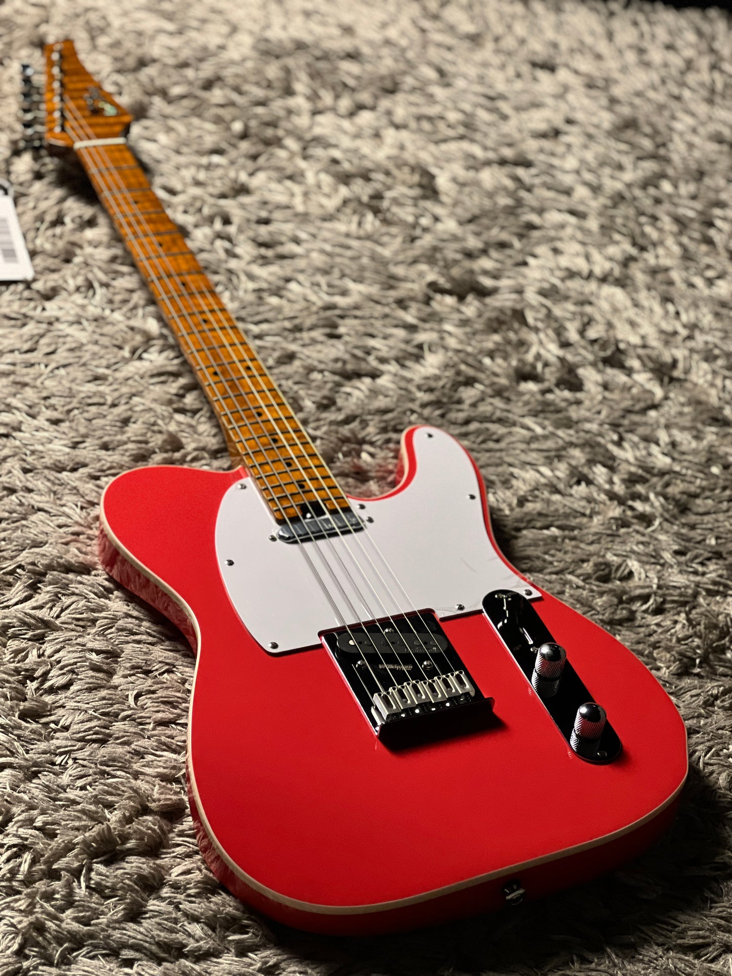 Soloking MT-1 Vintage FMN with Roasted Flame Maple Neck in Fiesta Red Nafiri Special Run