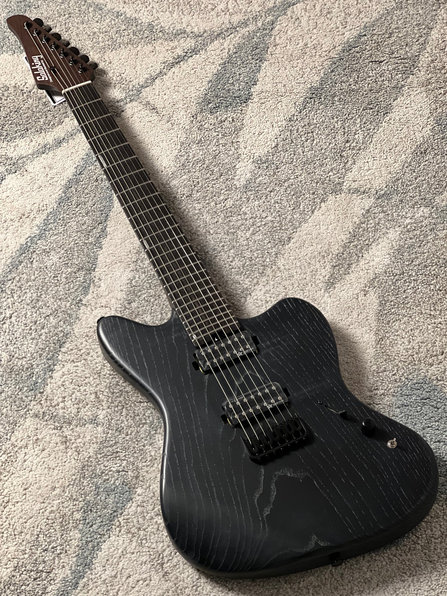 Soloking MJM-7 Custom Baritone HH with Wenge Neck in Driftwood Black