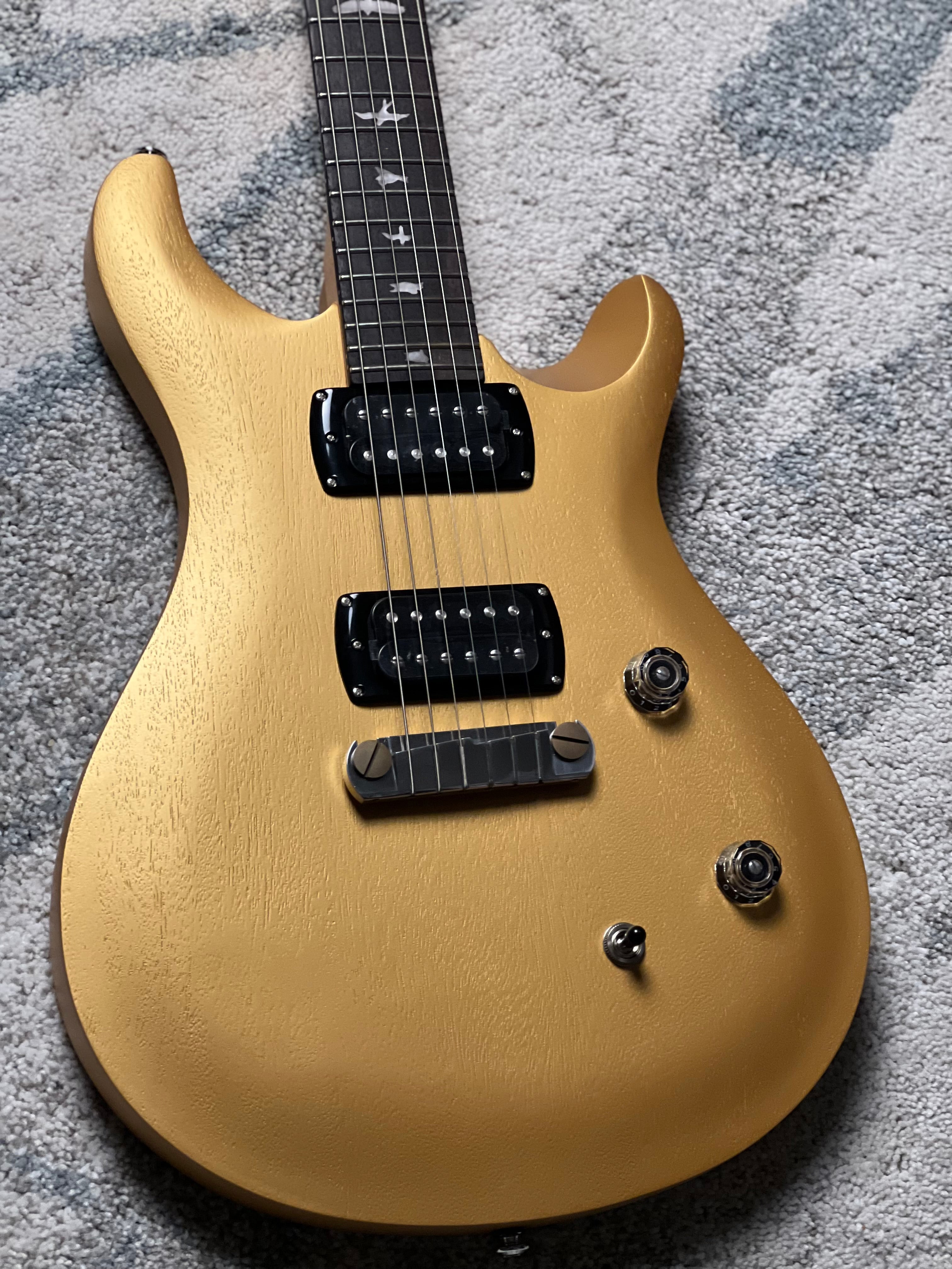 PRS SE CE 24 Standard Satin Stoptail in Satin Metallic Gold