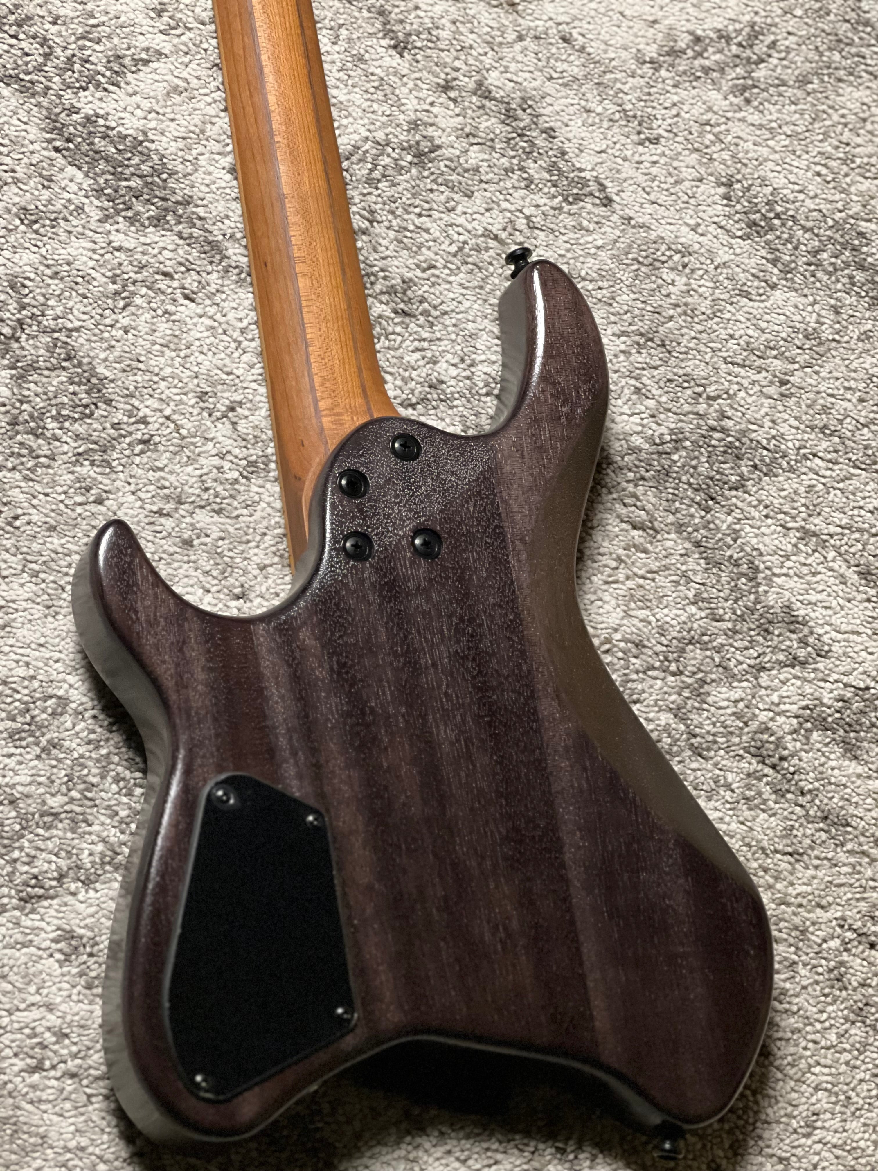 Cort Space G6MS Headless Multiscale in Semi Gloss Trans Black