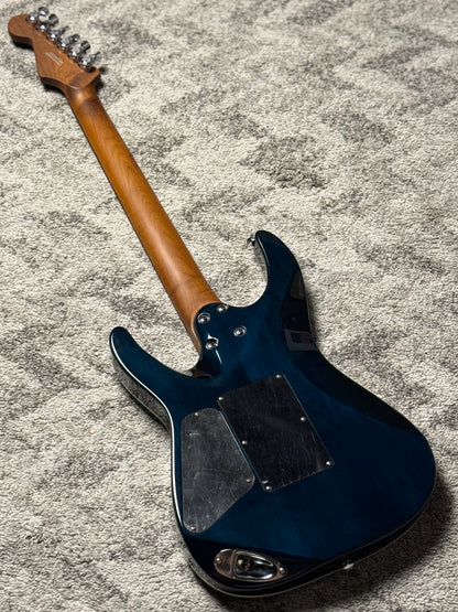 Charvel Pro-Mod Plus Dinky DK24 HSS QM in Blue Curaçao ICC2501088 (USED)