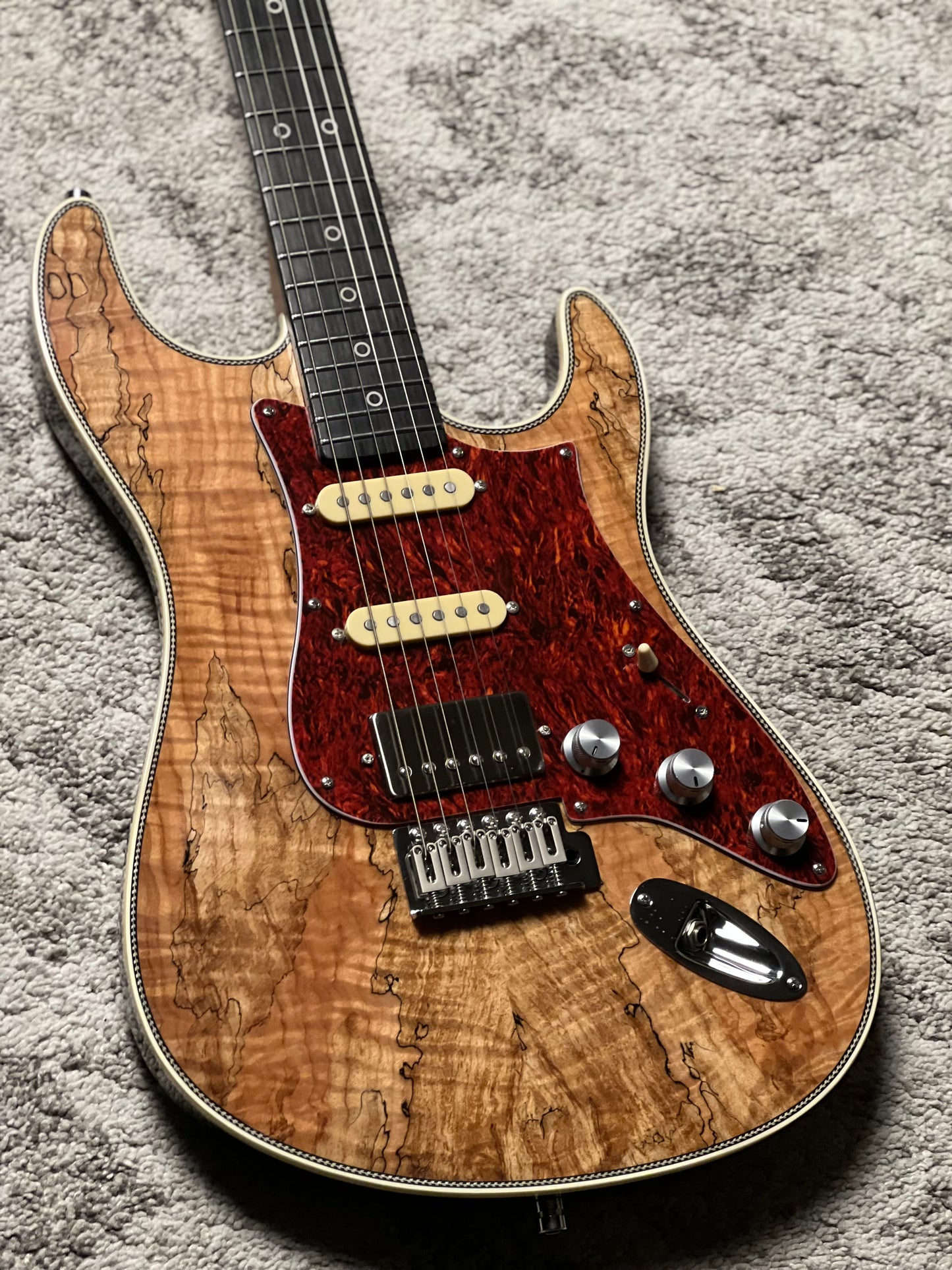 Dhatarattha Custom DST HSS in Exotic Spalted Maple with Rosewood FB