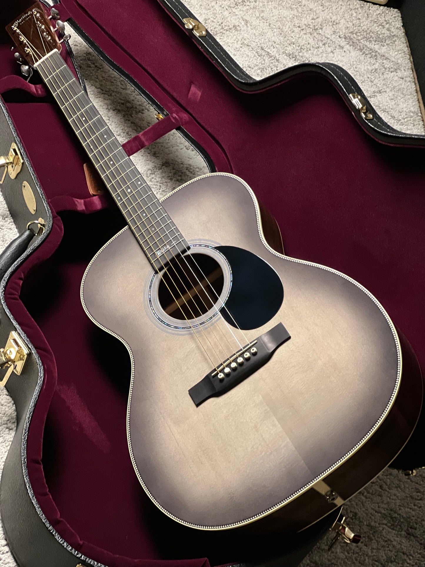 Martin OMJM John Mayer 20Th Anniversary with Platinum Gray Burst #1313
