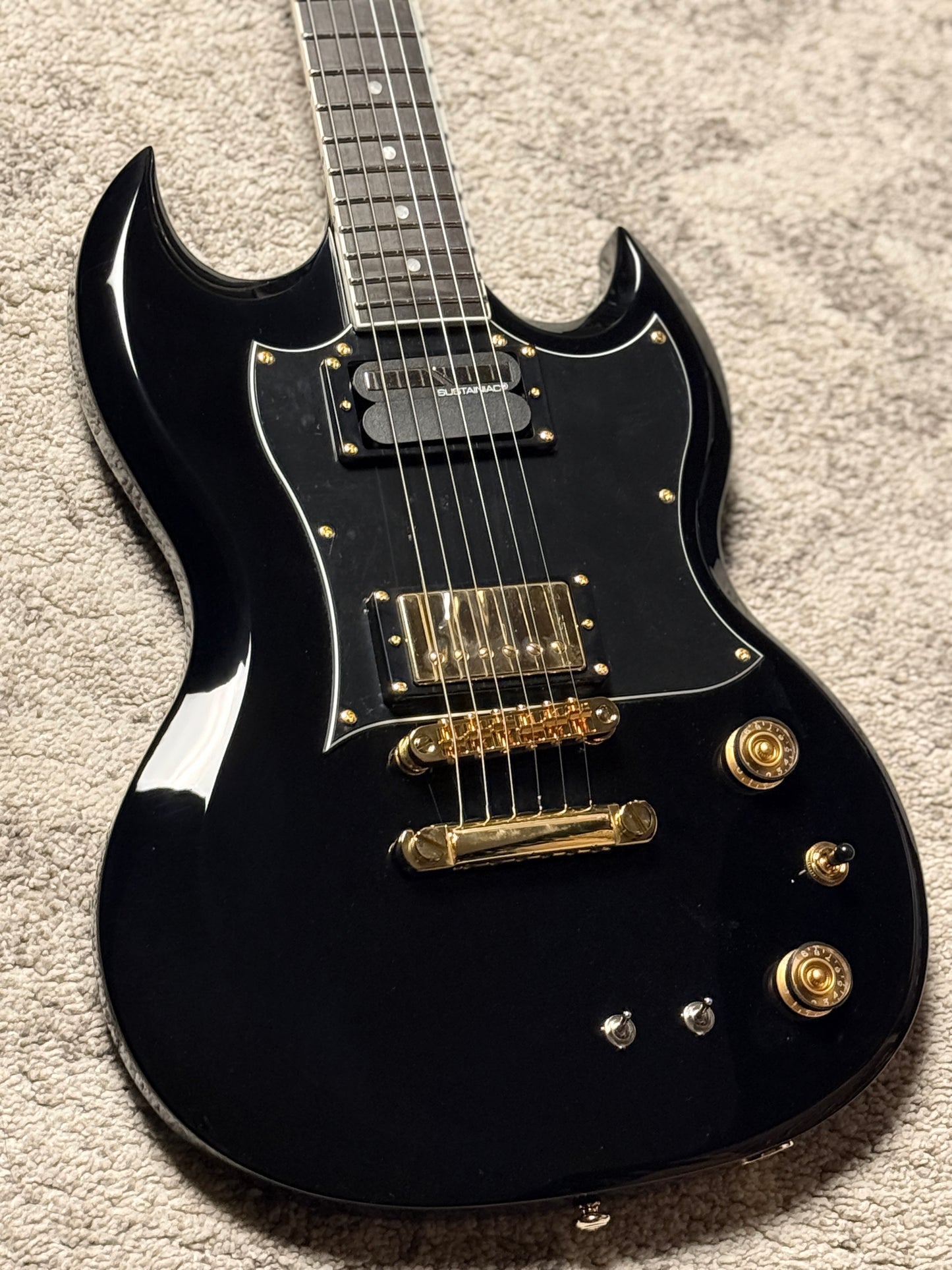 Schecter ZV-H6LLYW66D-S Zacky Vengeance Signature in Gloss Black W26010038