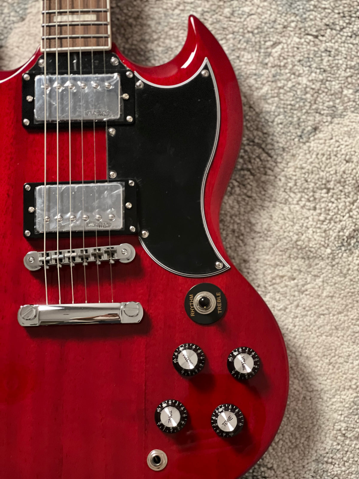 Soloking SG61 MKII in Transparent Red Cherry