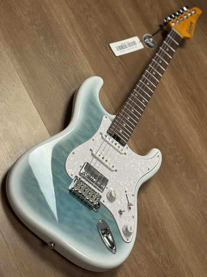 Soloking MS-1 Artisan Quilt with Rosewood FB in Larimar Nafiri Special Run