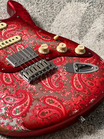 Dhatarattha Performance DST HSS in Pink Paisley Relic with Rosewood FB