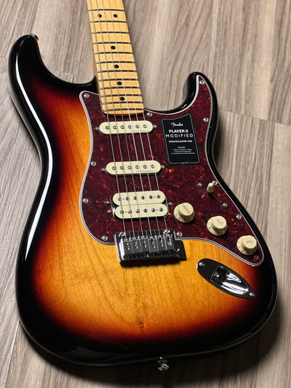 Fender Player II Modified Stratocaster HSS with Maple FB in 3 Tone Sunburst MX25025891