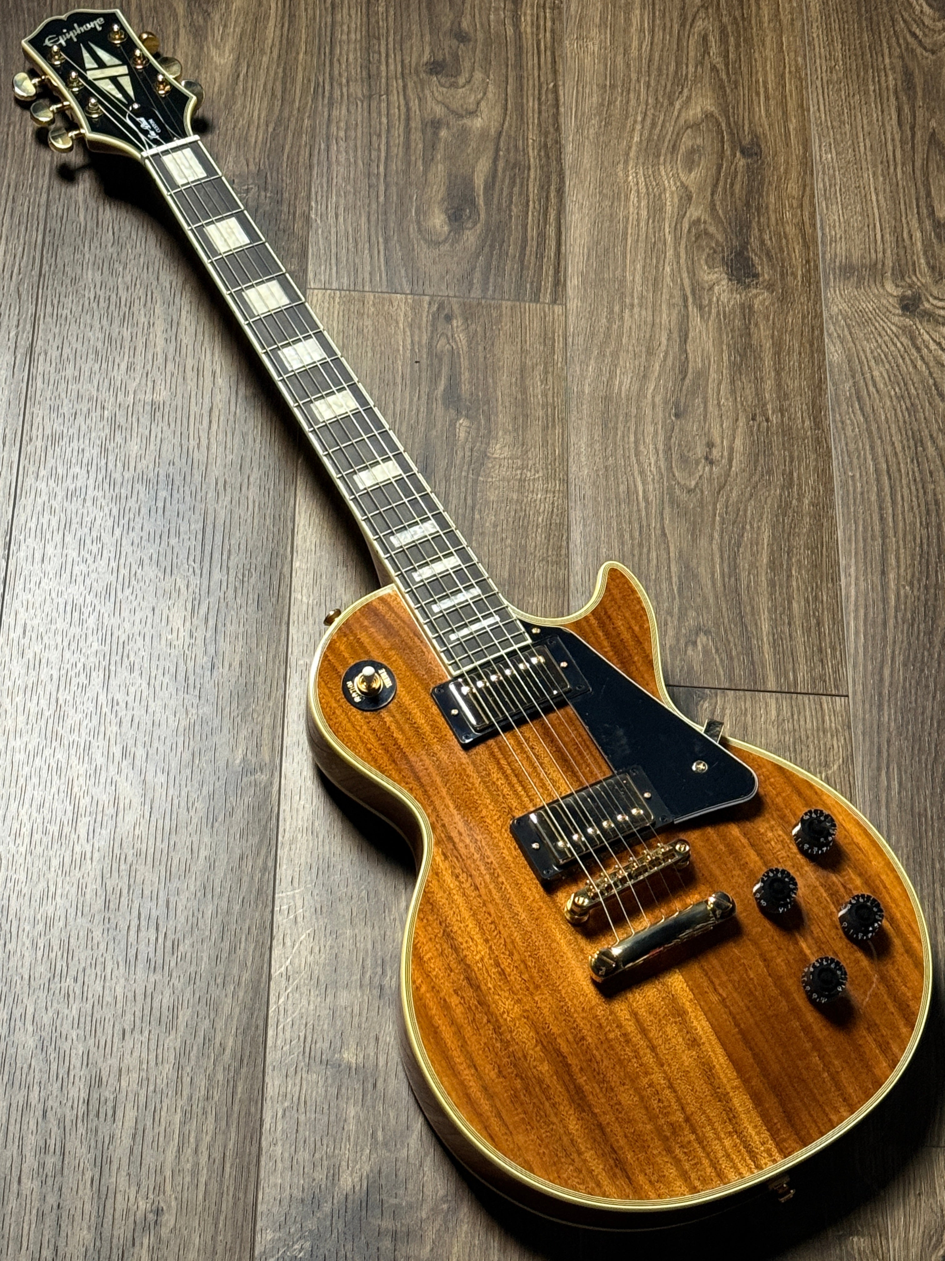 Epiphone Les Paul Custom Koa in Natural – nafiriguitar.com