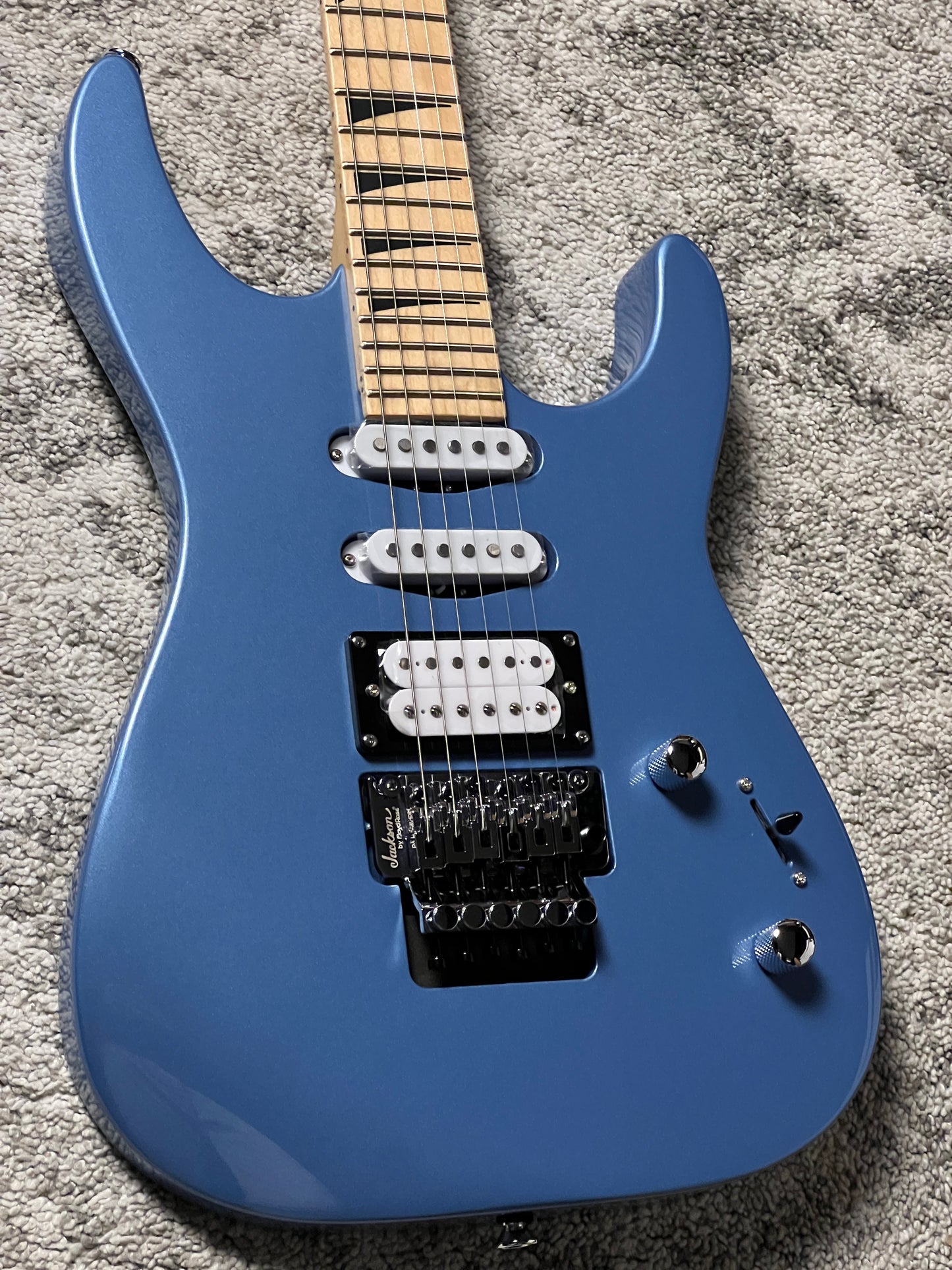 Jackson X Series DK3XRM HSS with Maple FB in Frostbyte Blue