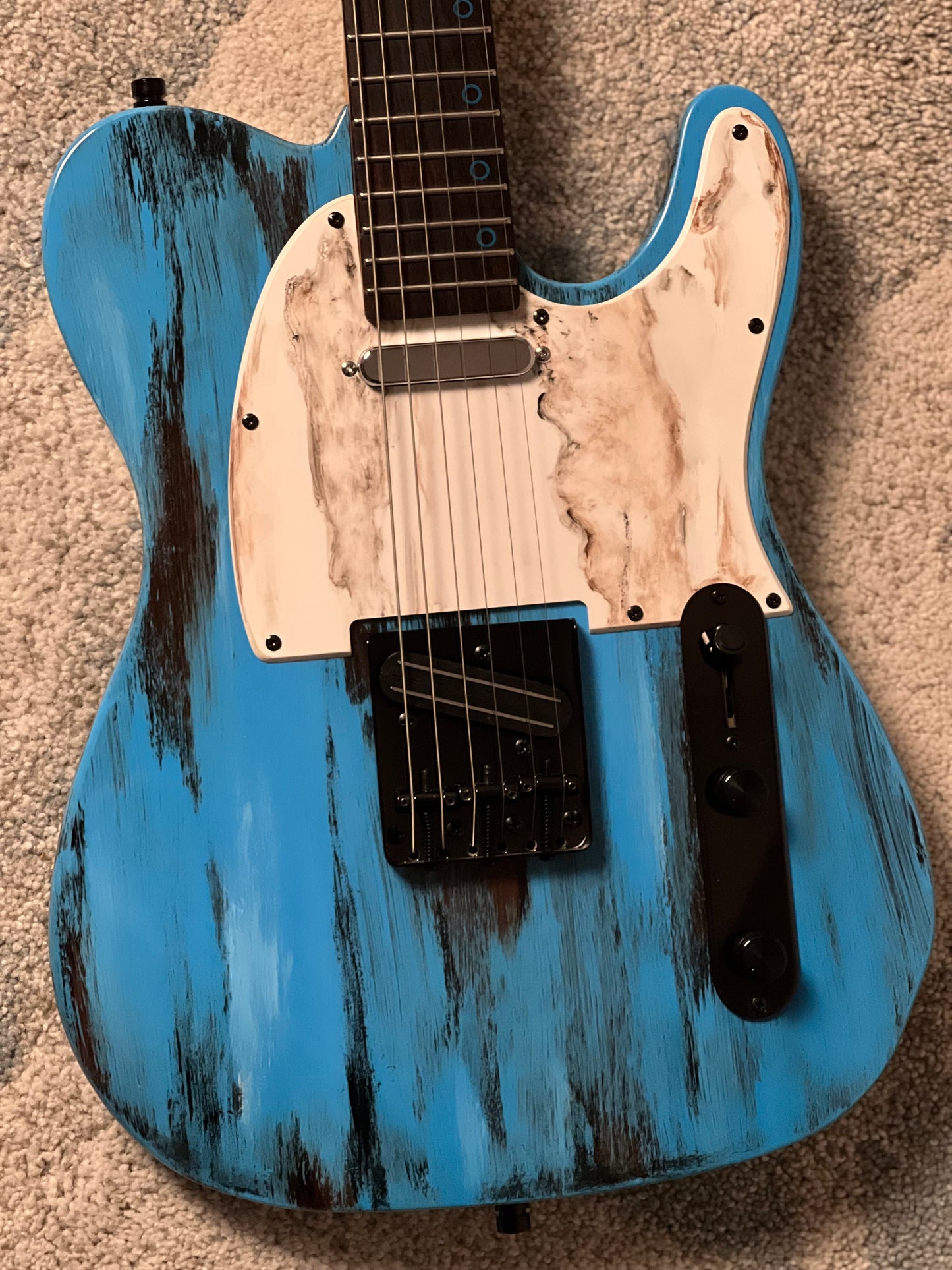 Dhatarattha Custom DTL in Barn Find Blue with Rosewood FB