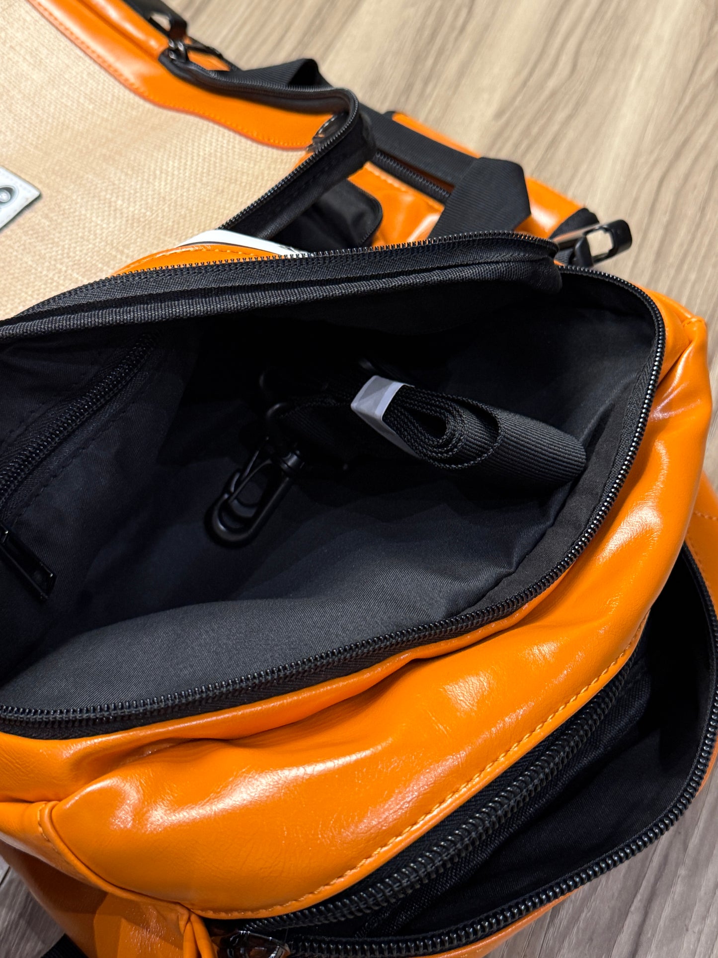 MOD Case Orange Super Crush Backpack in Orange Leather
