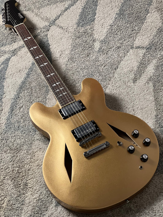 Soloking SDG-335 Dave Grohl Style Tribute in Gold Metallic
