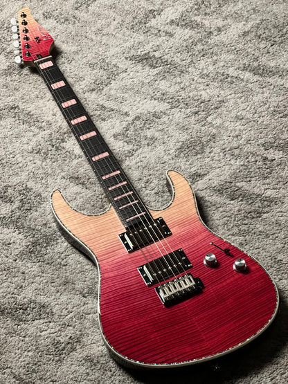 Dhatarattha Custom DST HH Flame in Magenta Surf with Rosewood FB