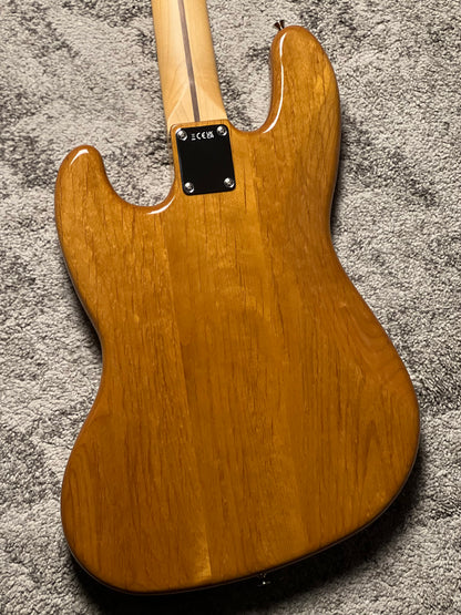 Fender Japan Hybrid II Jazz Bass with Maple FB in Vintage Natural JD26002116