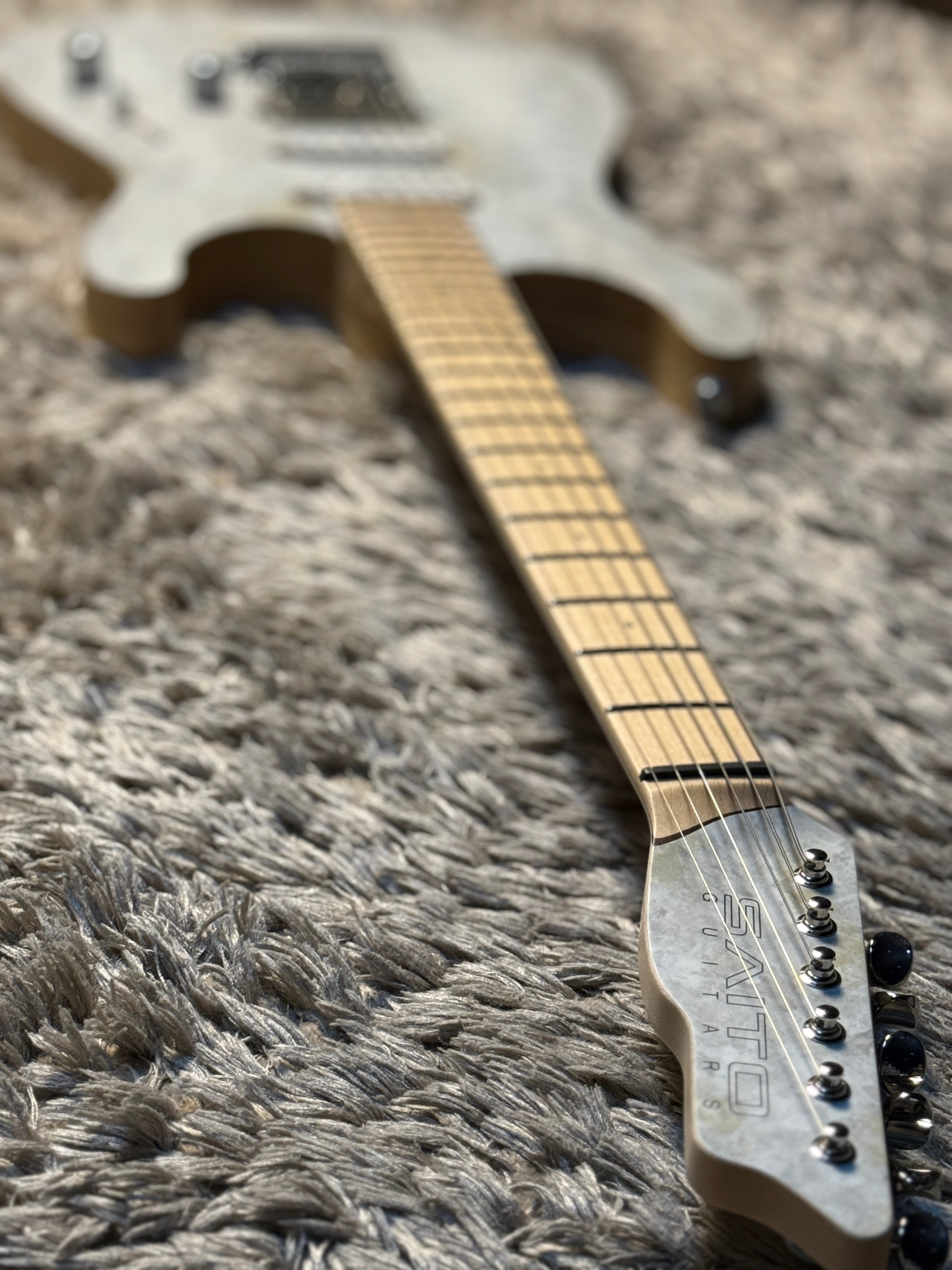 Saito S-622 SSH with Maple in White Granite 253032 – nafiriguitar.com