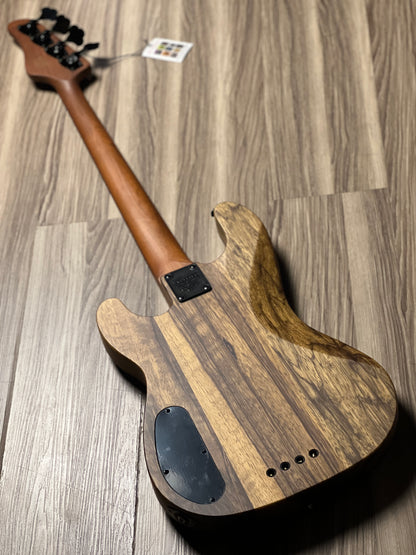 Schecter Model-T 4 Exotic in Black Limba W23091204