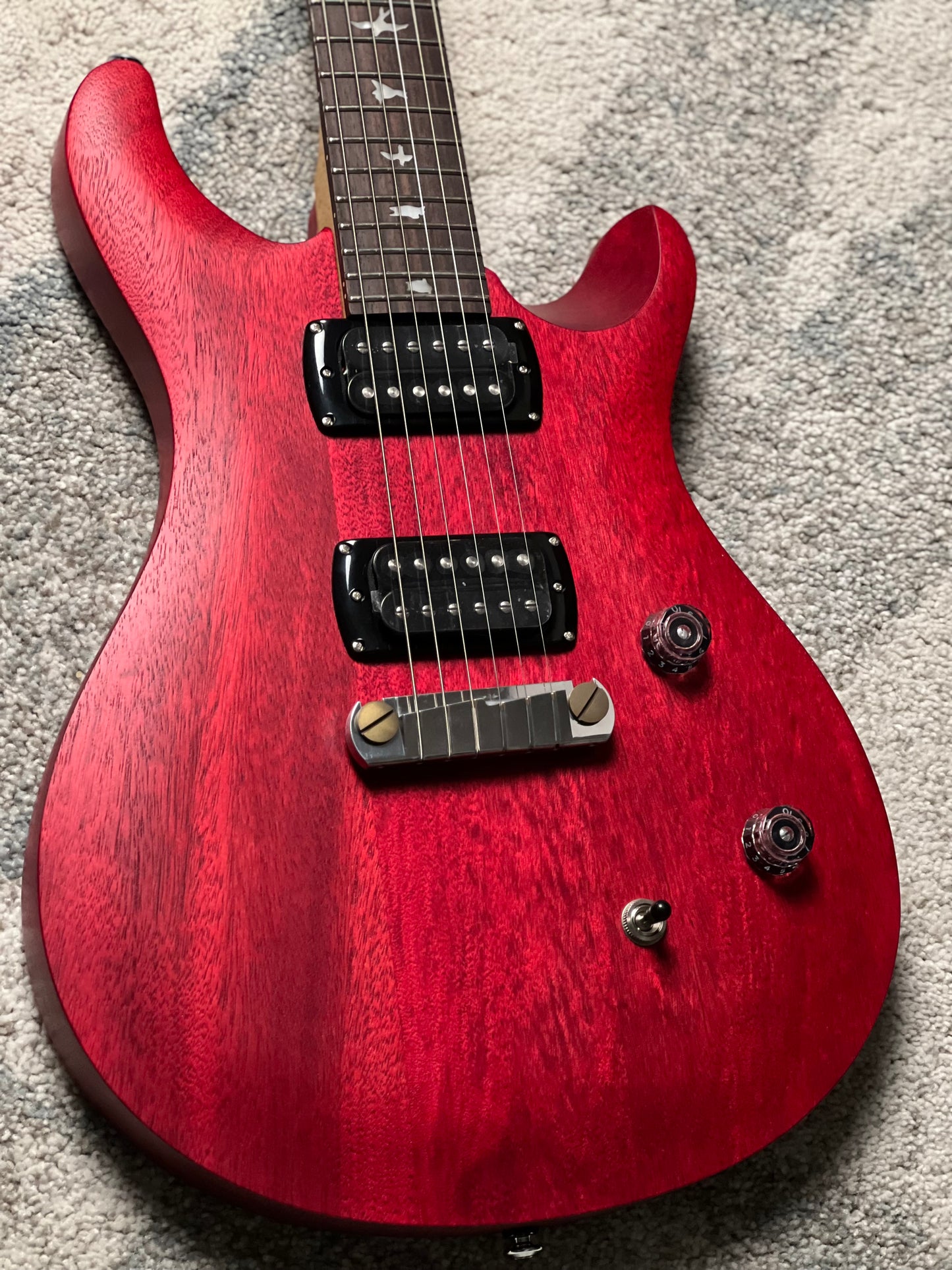 PRS SE CE 24 Standard Satin Stoptail in Satin Vintage Cherry