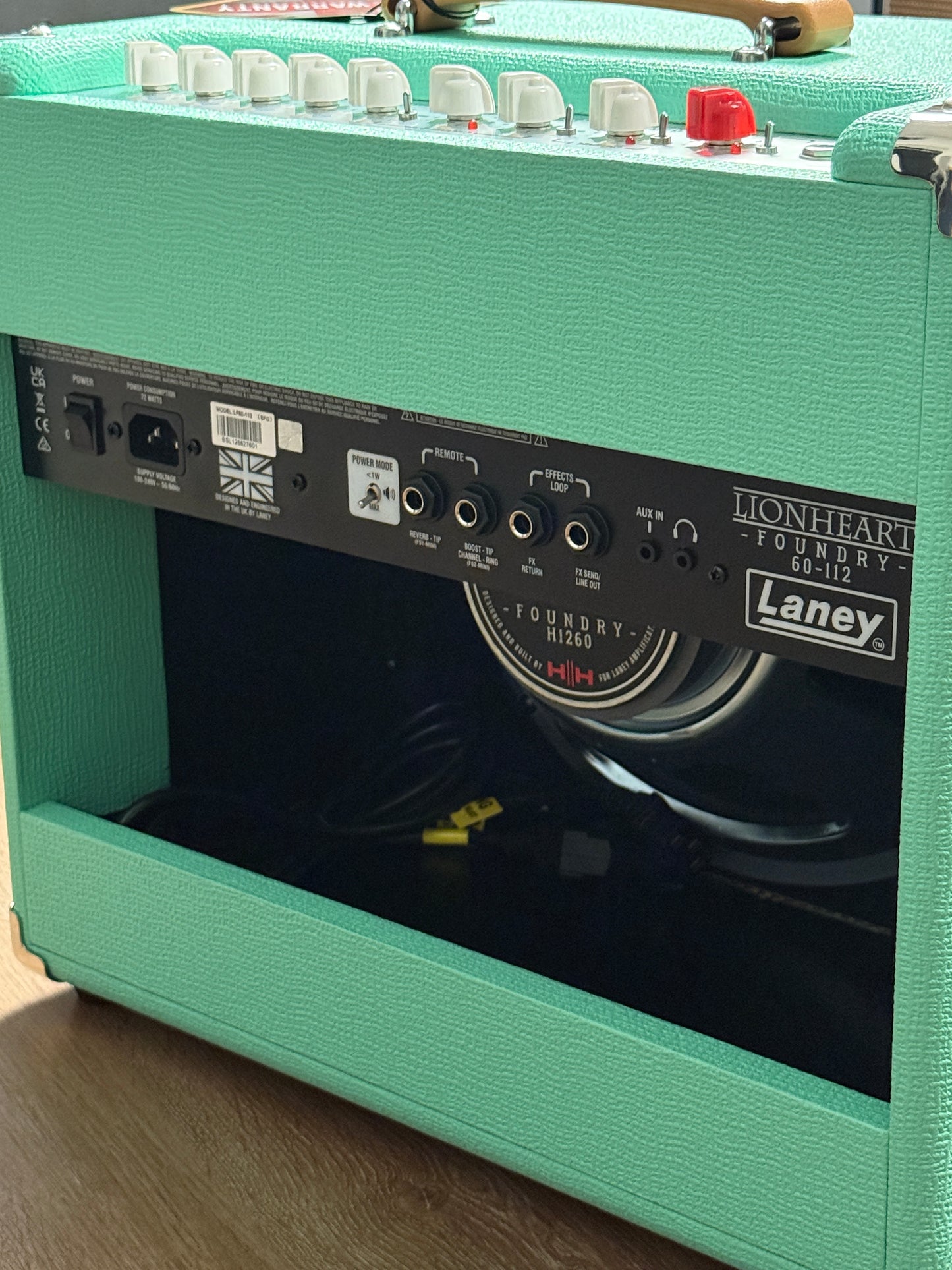 Laney LF Super 60-112 60-watt 1 x 12-inch Solid-state Combo Amplifier in Seafoam Green