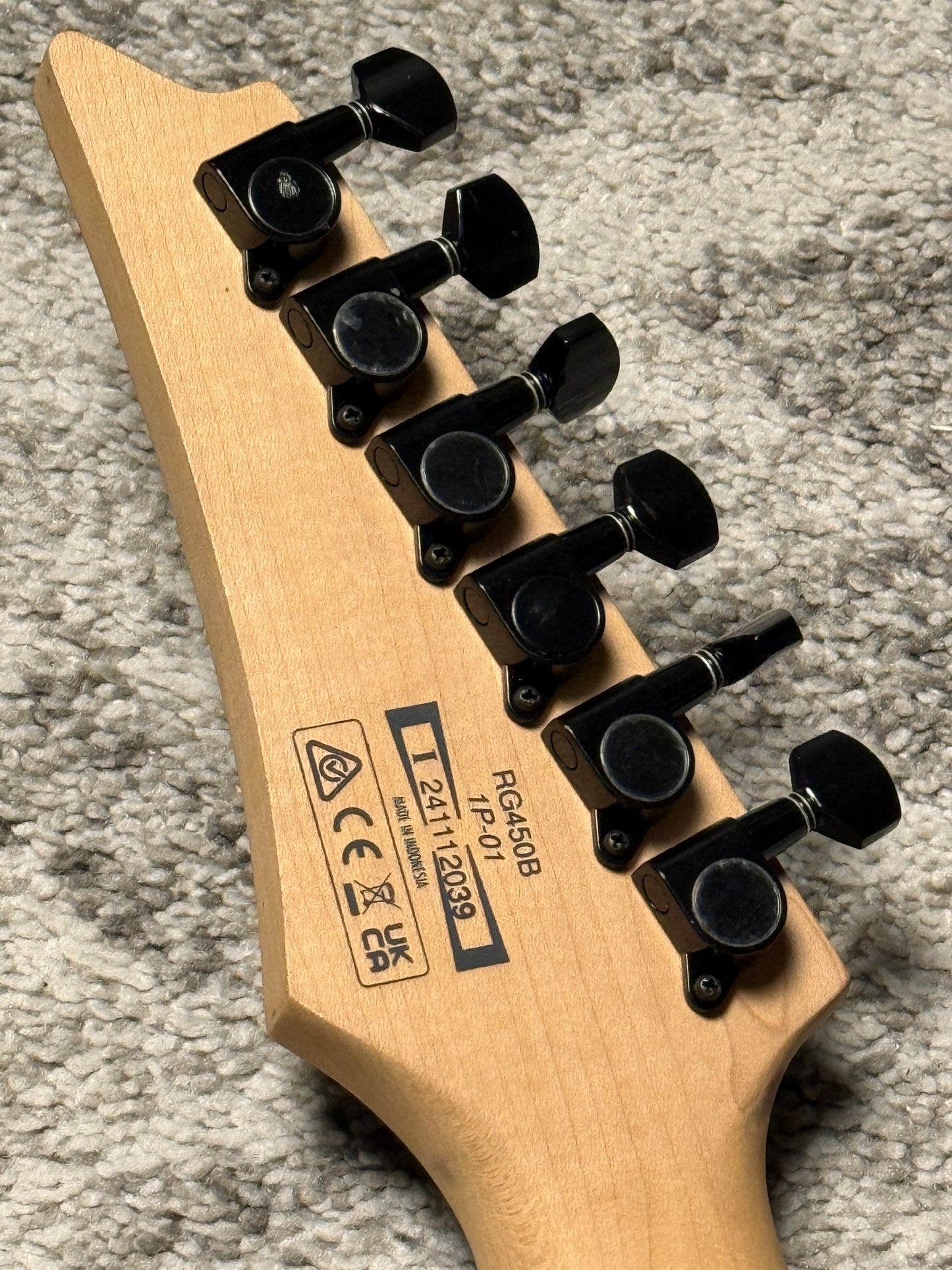 Ibanez RG450B in Weathered Black 241112039 (USED)