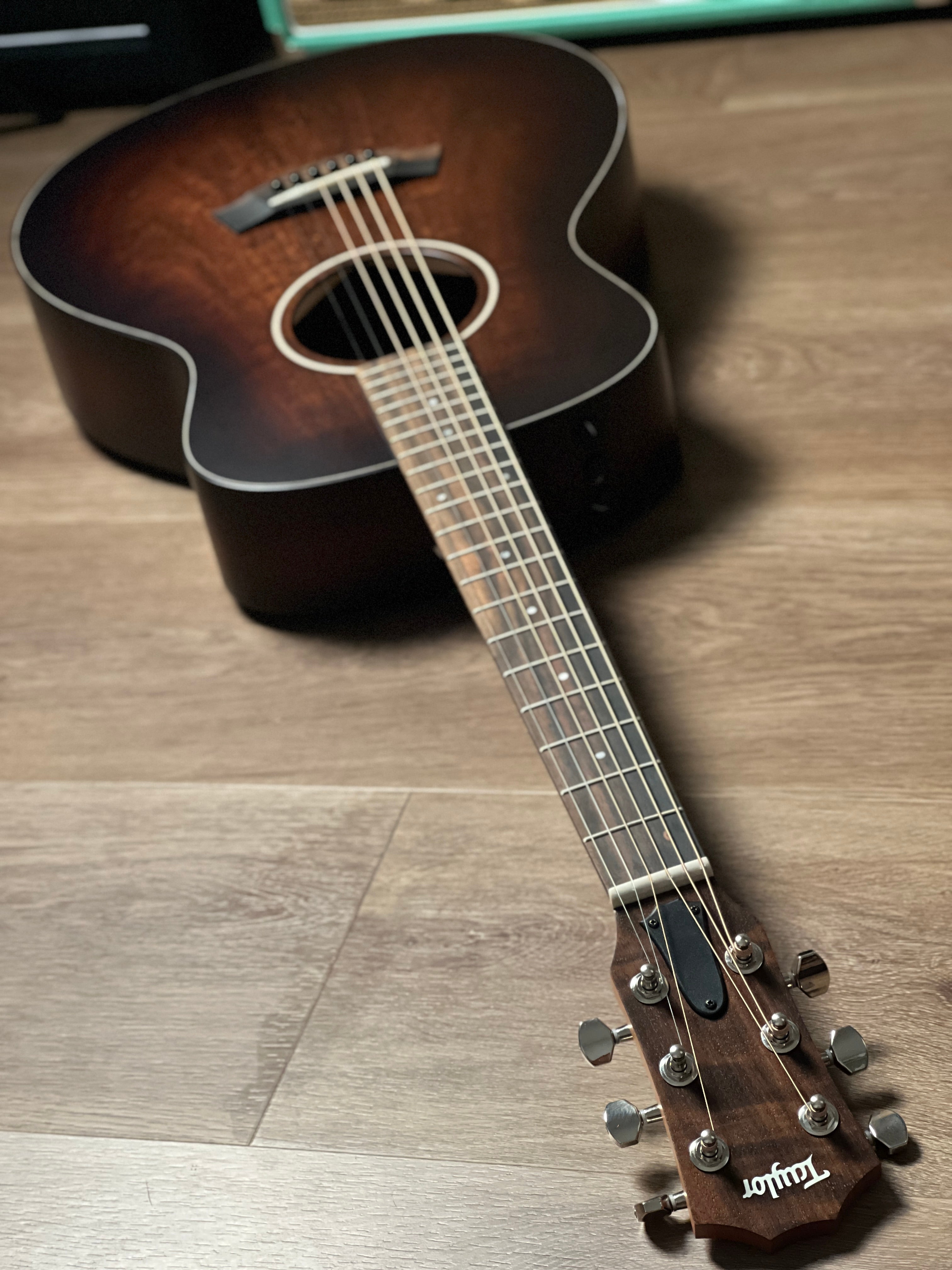 Taylor GS Mini-e Koa Plus in Shaded Edgeburst – nafiriguitar.com