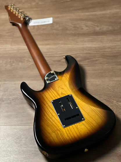 Soloking MS-1 Classic ASH ในซันเบิร์สต์ 2 สีพร้อมฮาร์ดแวร์ทอง Nafiri Special Run 