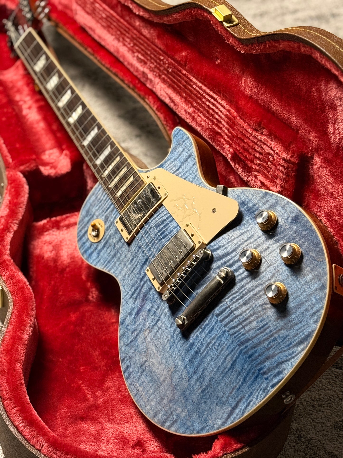 Gibson Les Paul Standard 50s Figured Top in Ocean Blue w/Case 229930097