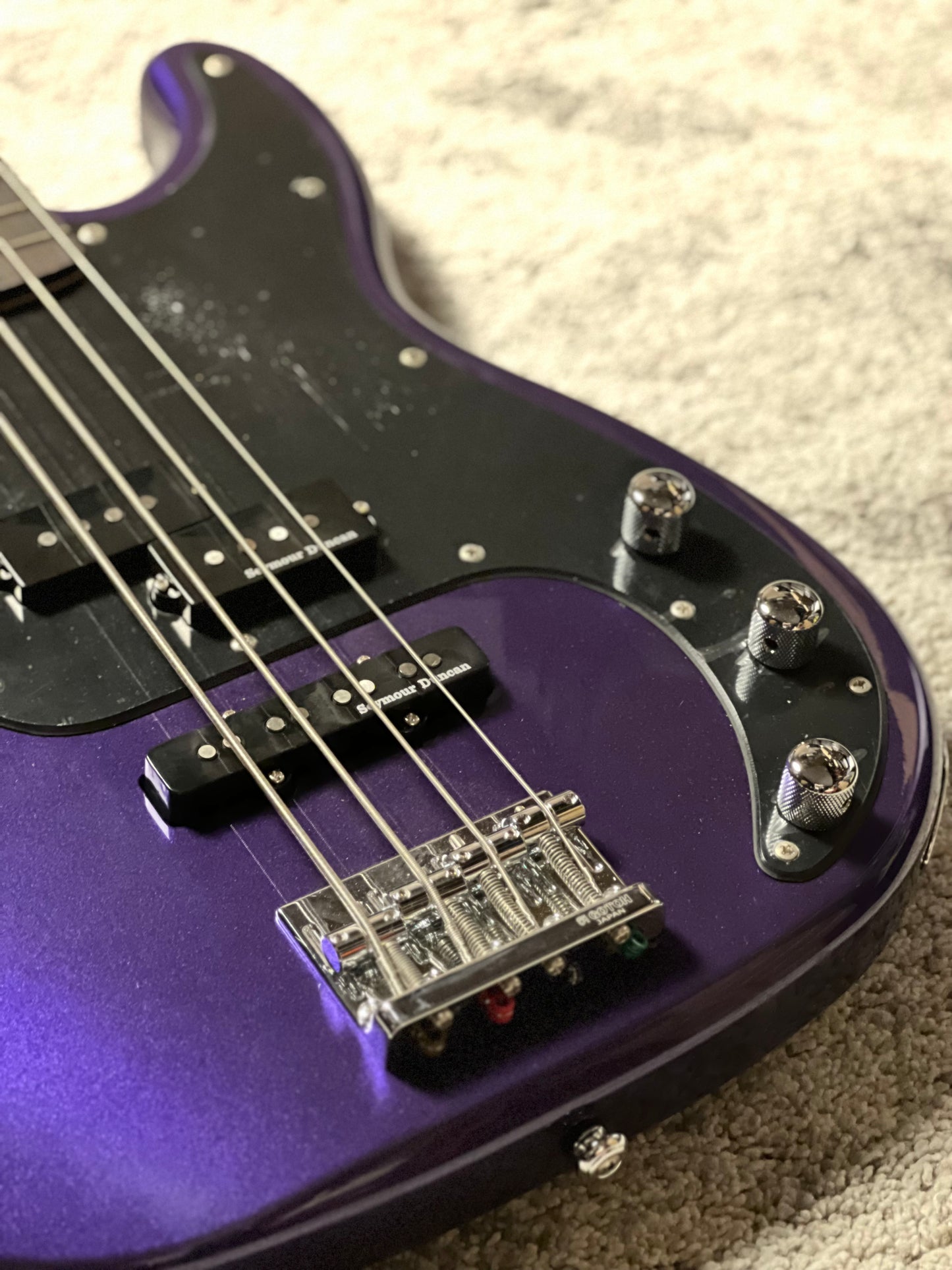 ESP LTD Surveyor 87 Bass Guitar in Dark Metallic Purple W23060091