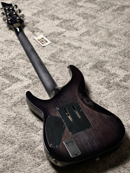 Schecter Hellraiser Hybrid C-1 FR TBB with Floyd Rose in Trans Black W23070013