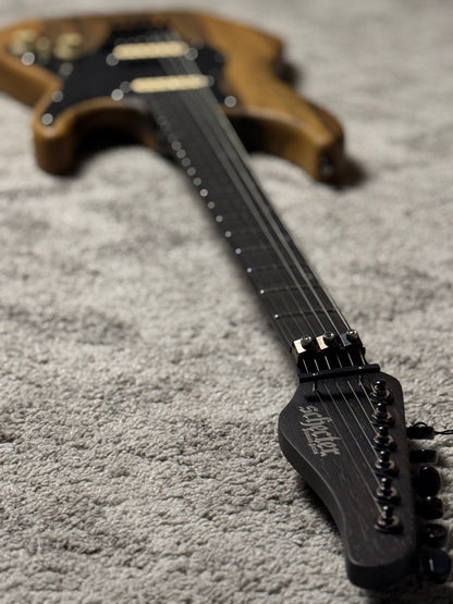 Schecter Sun Valley Super Shredder Exotic in Black Limba W26010856