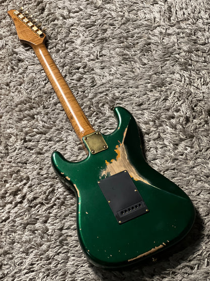 SLX Hawk Antique in Sherwood Green Metallic Over Sunburst with Gold Hardware Nitrocellulose Lacquer