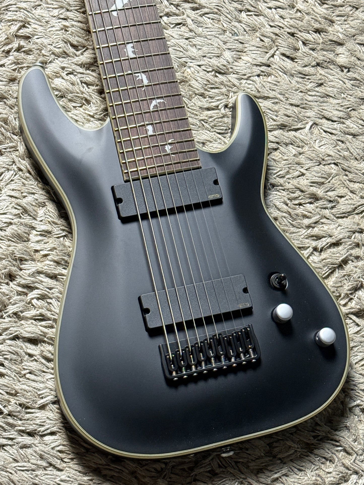 Schecter Damien Platinum 9 SBK in Satin Black W23090772