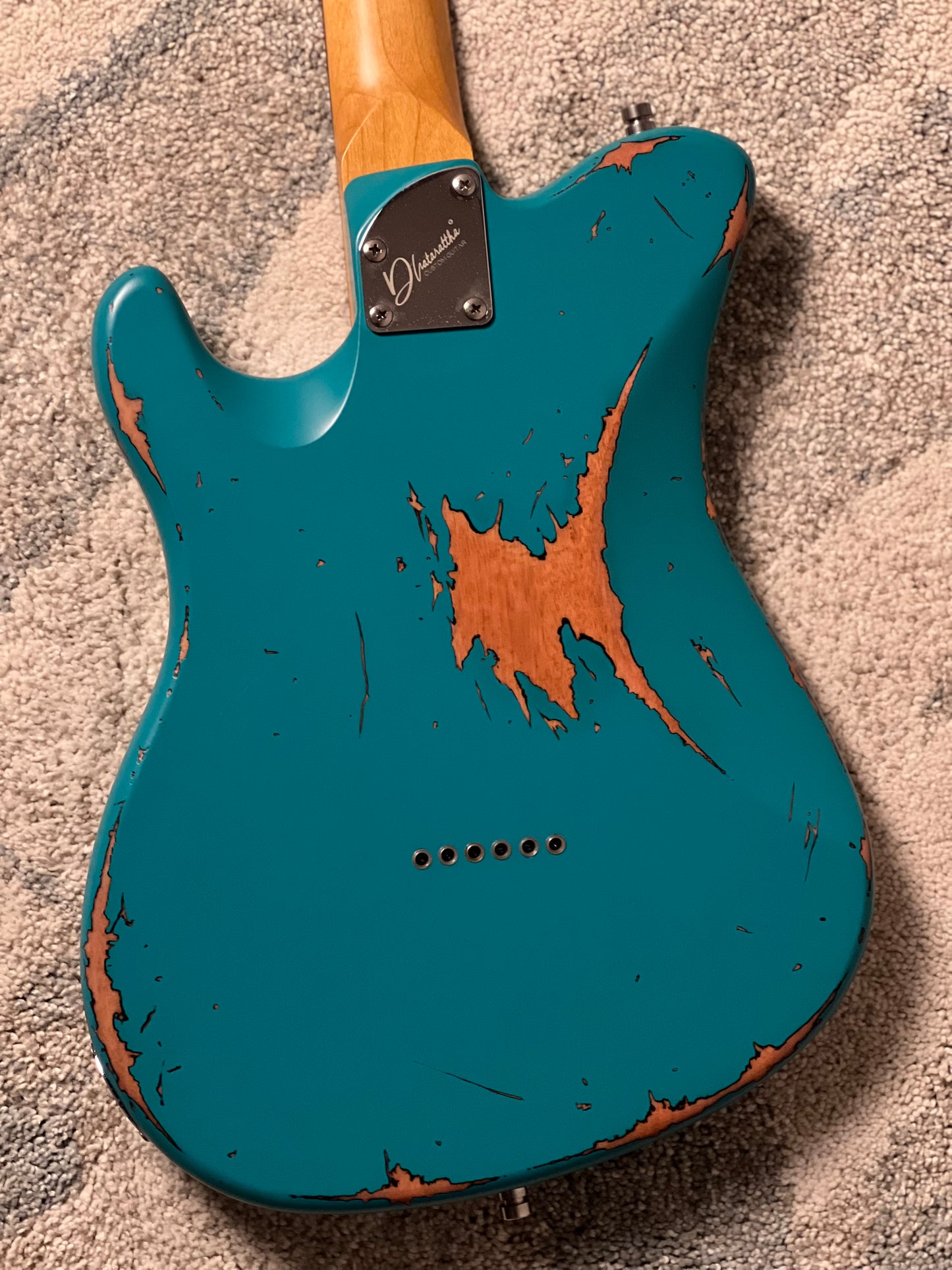 Dhatarattha Performance DTL in Christmas Spruce Over Sunburst with RW FB and Nitrocellulose Lacquer Relic