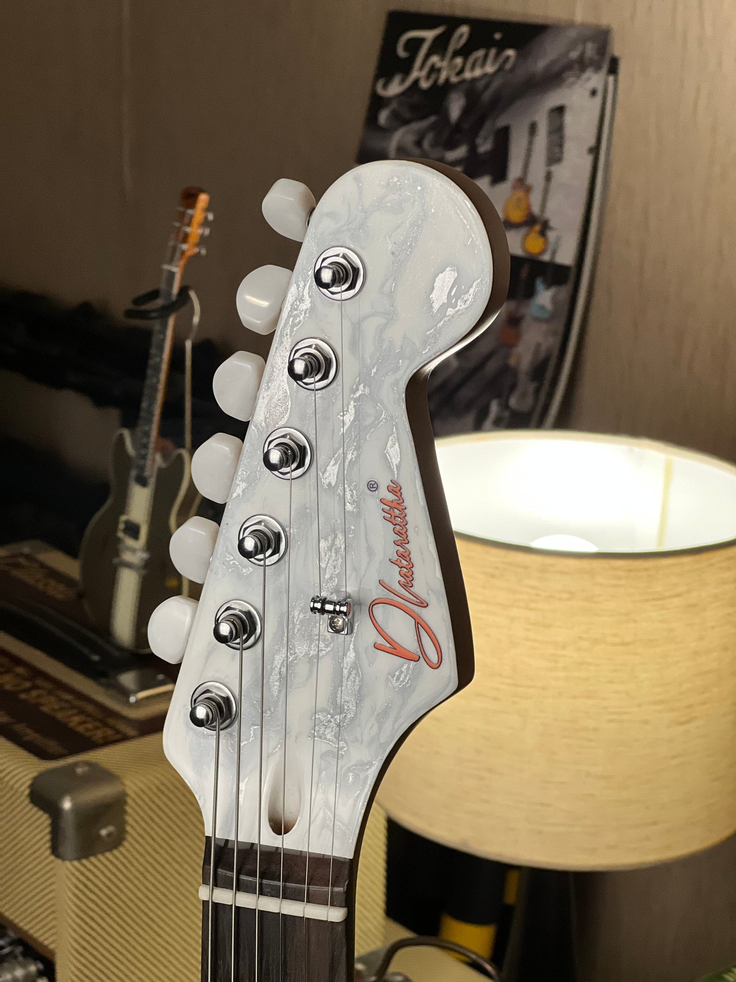 Dhatarattha Classic Modified DST HSS in White Shmear with Rosewood FB