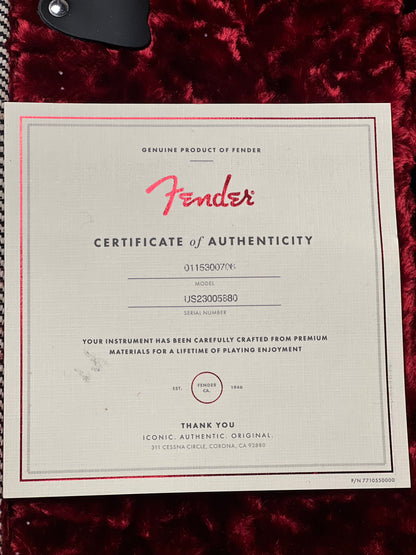 Fender Artist Jim Root Jazzmaster with Ebony Neck in Flat Black US23005880