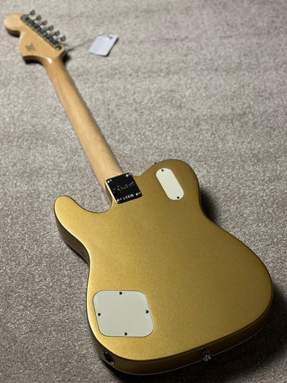Squier Ltd Paranormal Troublemaker Telecaster Deluxe with Laurel FB in Aztec Gold