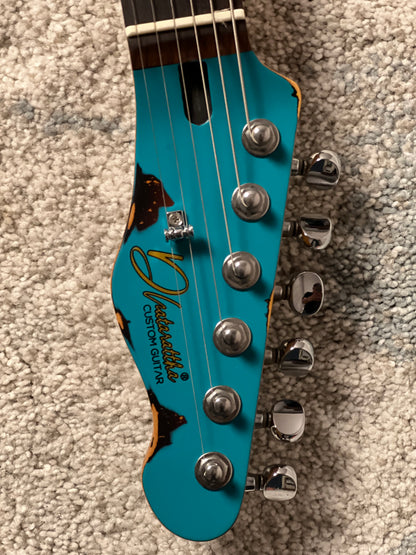 Dhatarattha Performance DTL in Christmas Spruce Over Sunburst with RW FB and Nitrocellulose Lacquer Relic