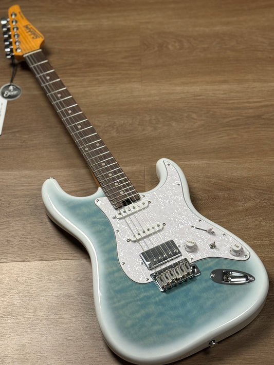 Soloking MS-1 Artisan Quilt with Rosewood FB in Larimar Nafiri Special Run